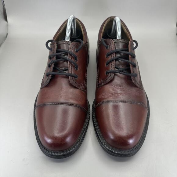 Dockers Cap Toe Derby Shoes Mens Size 9M Brown Leather Dress Comfort 090-2219 main image 7